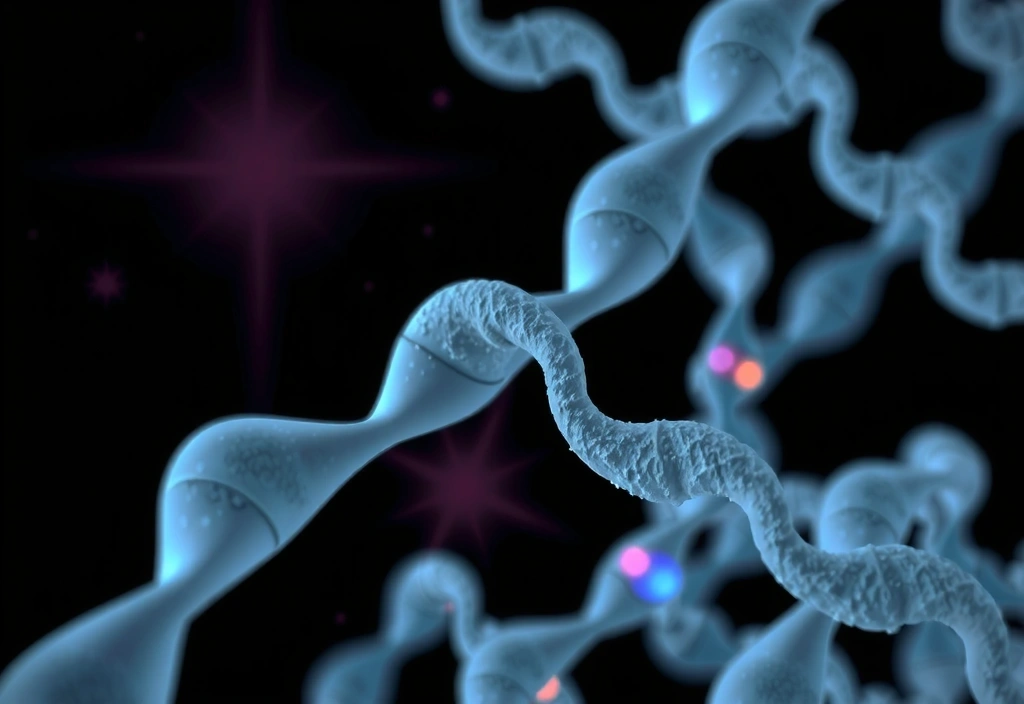Peptide chain illustration